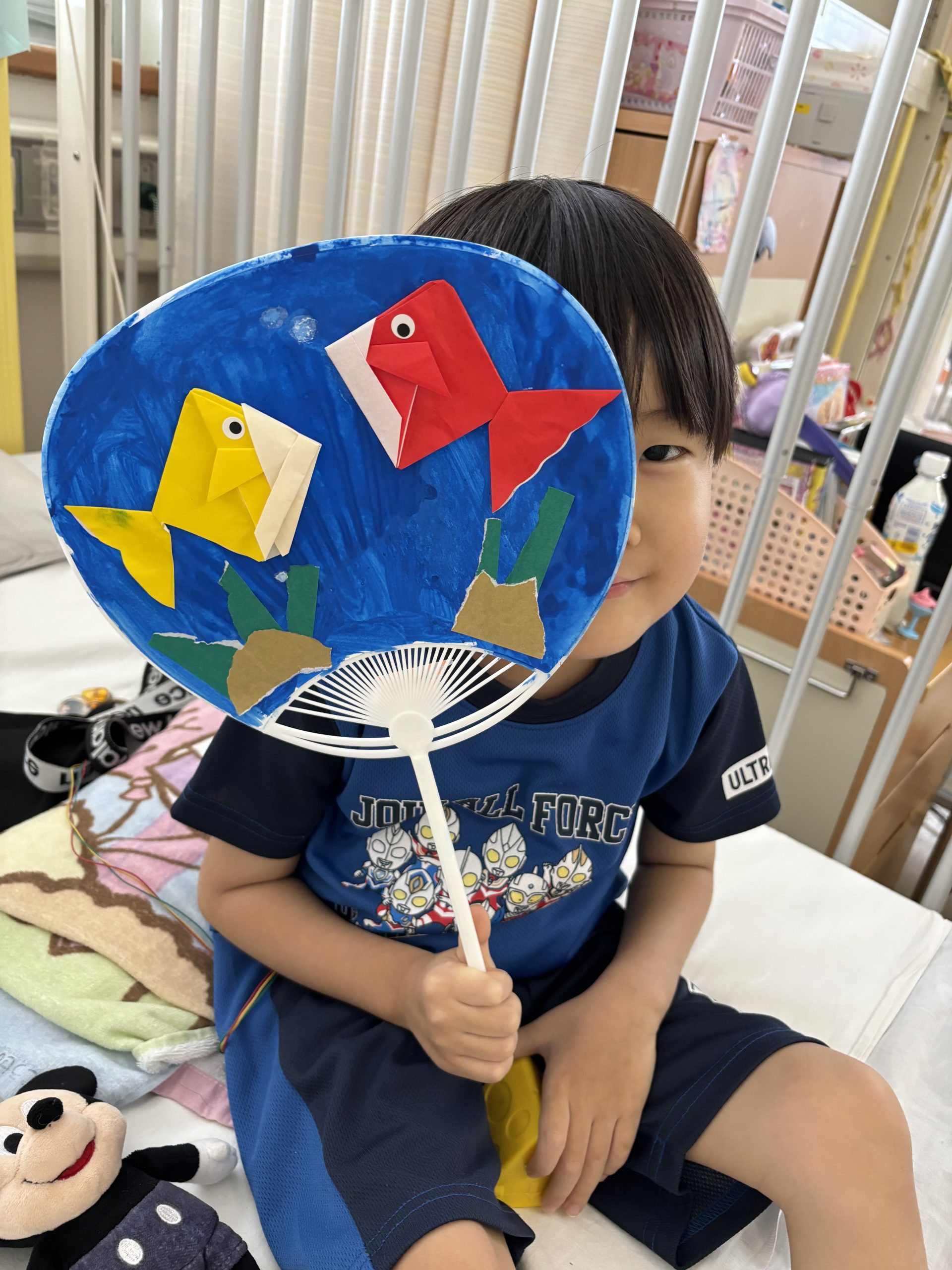 千葉県こども病院の入院中の子どもたちのひととき。