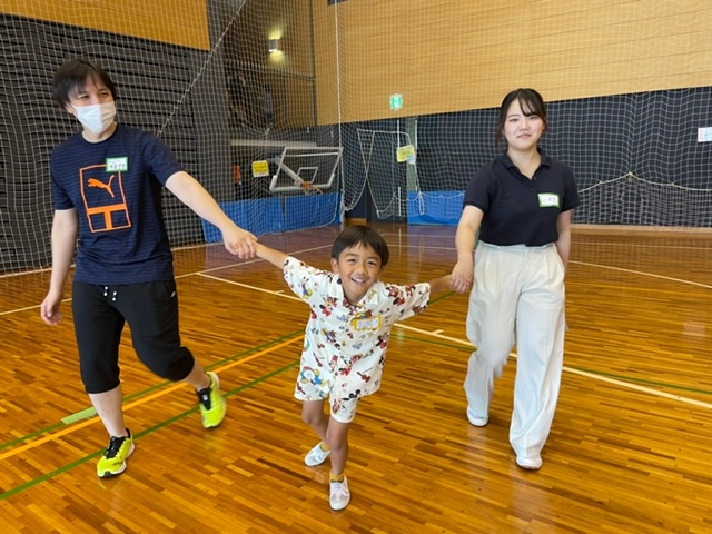 8月10日　大学生とのミニ運動会①