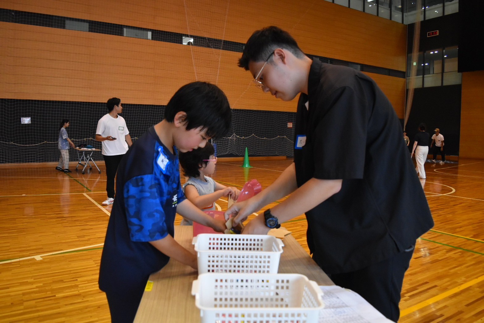 8月10日　大学生とのミニ運動会①