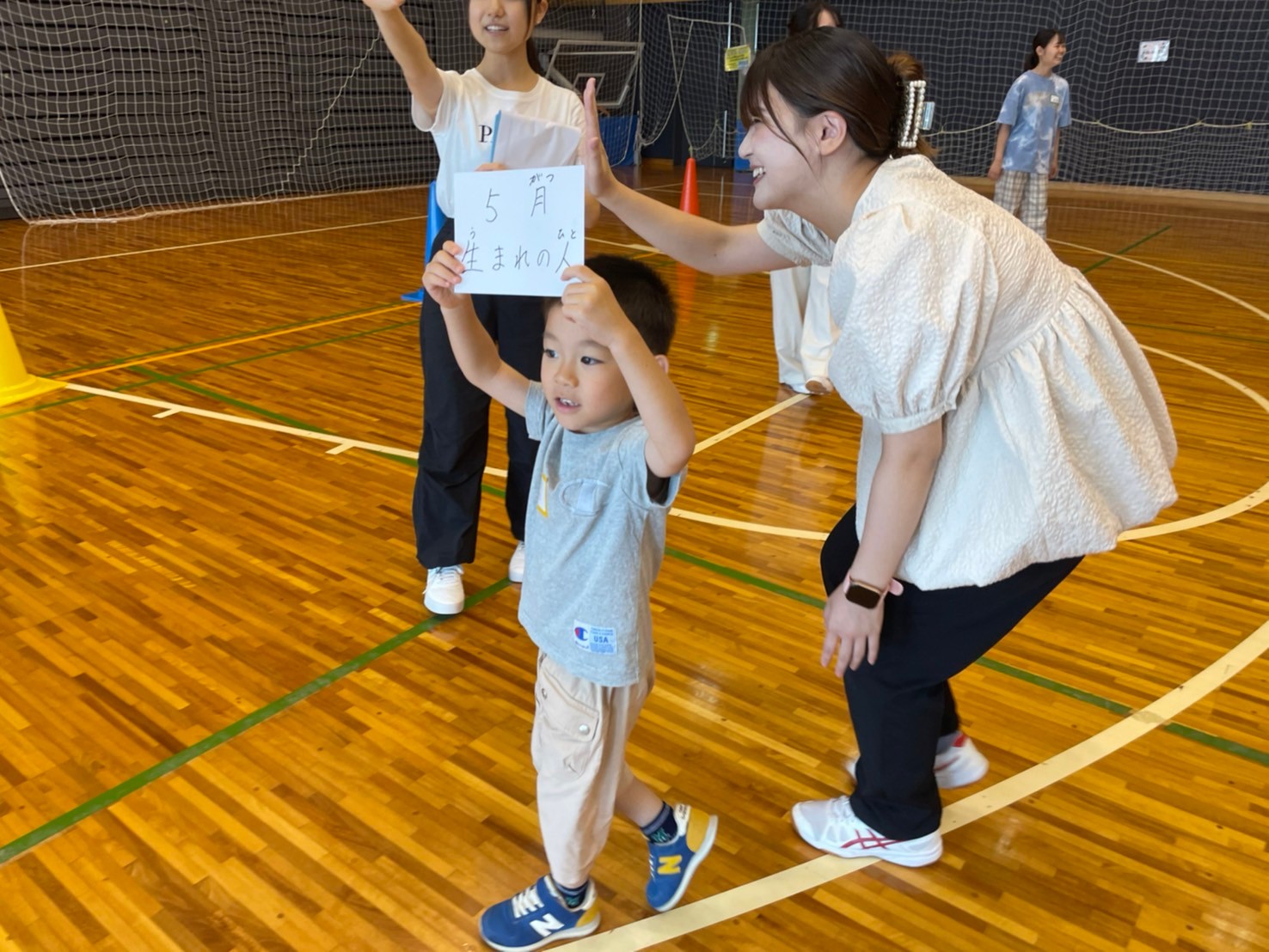 8月10日　大学生とのミニ運動会①