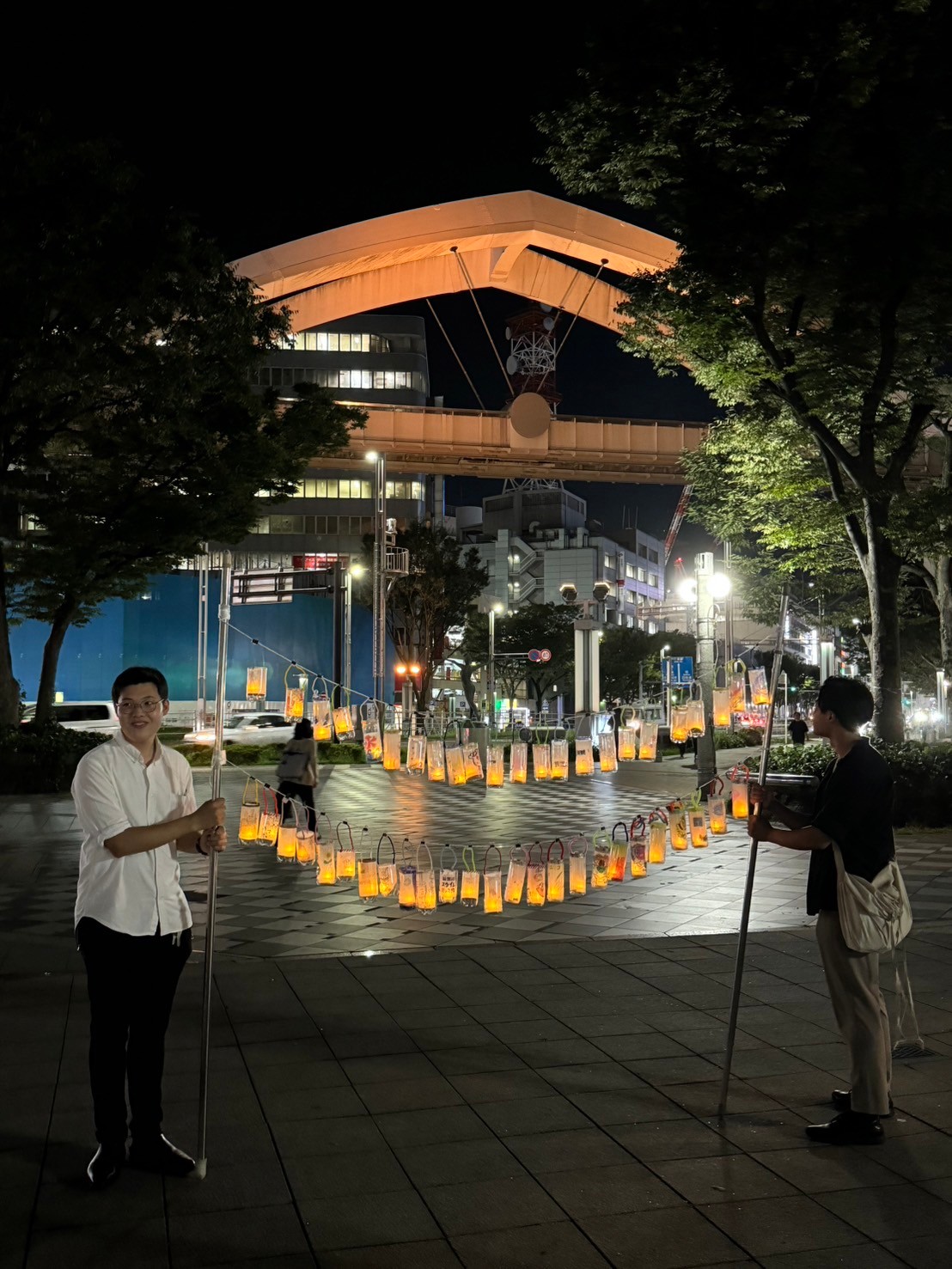 9月9日千葉市中央公園のライトアップ