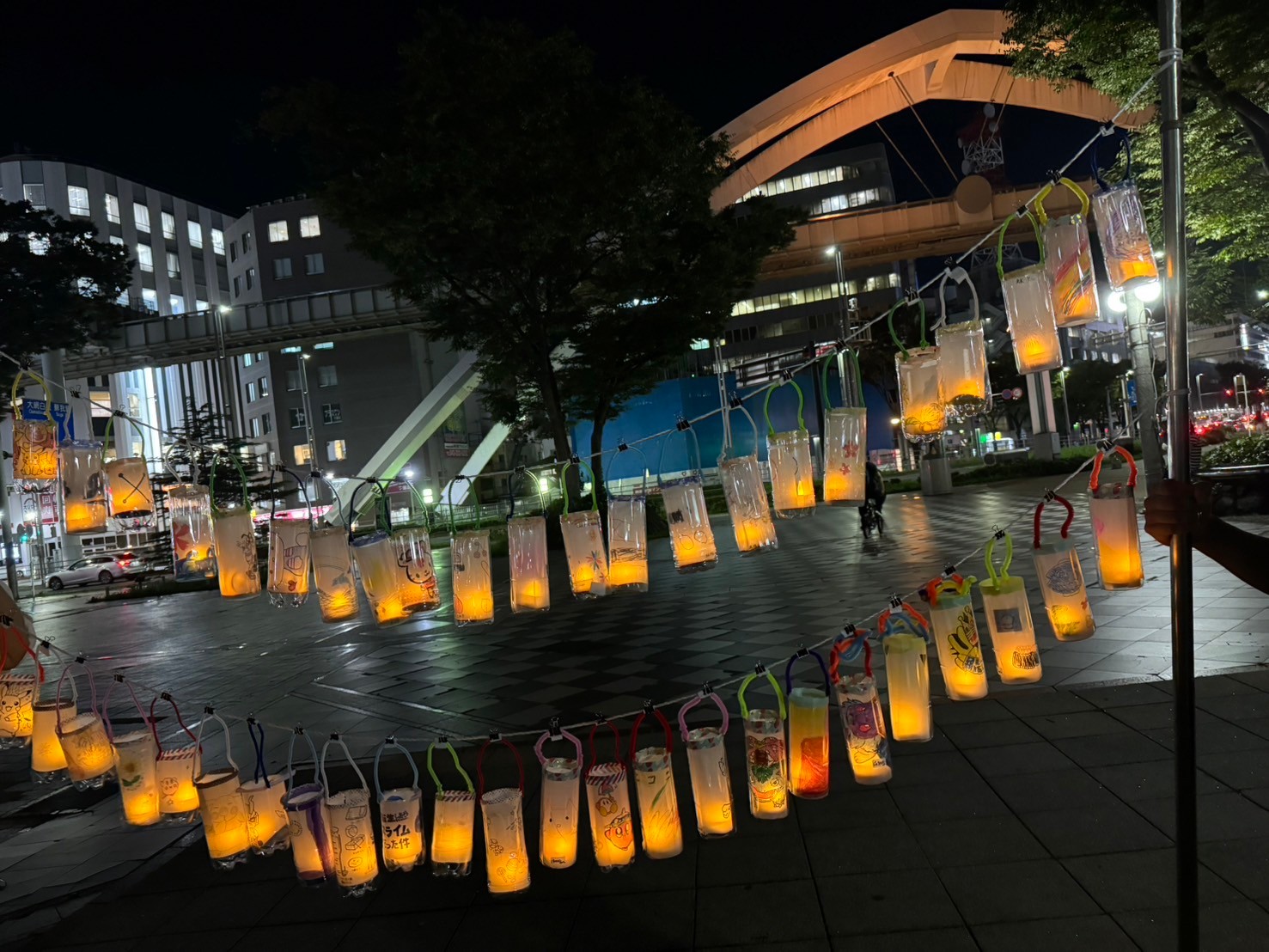 9月9日千葉市中央公園のライトアップ