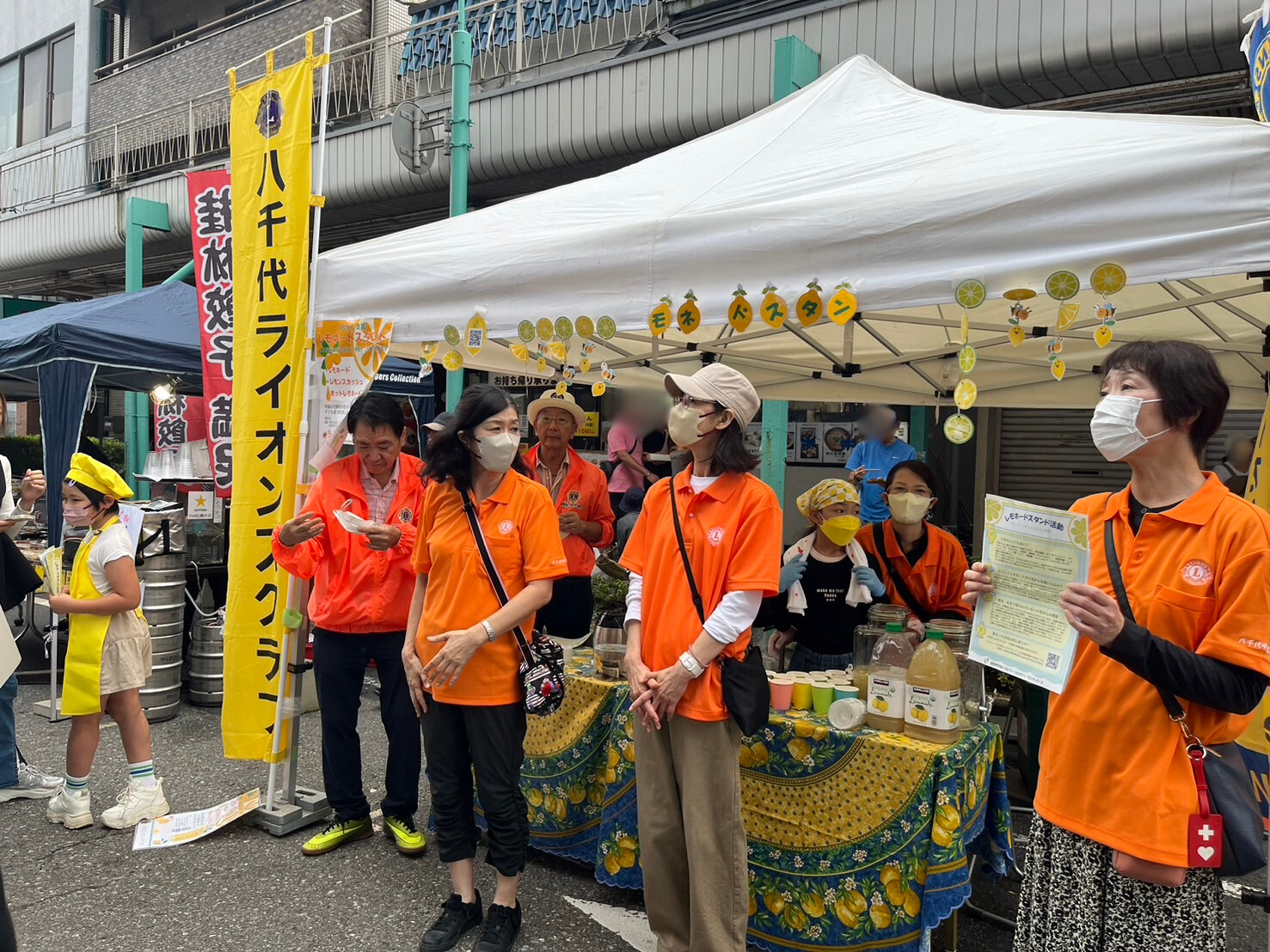 １０月６日　八千代市のお祭りでのレモネードスタンド参加