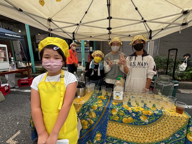 １０月６日　八千代市のお祭りでのレモネードスタンド参加