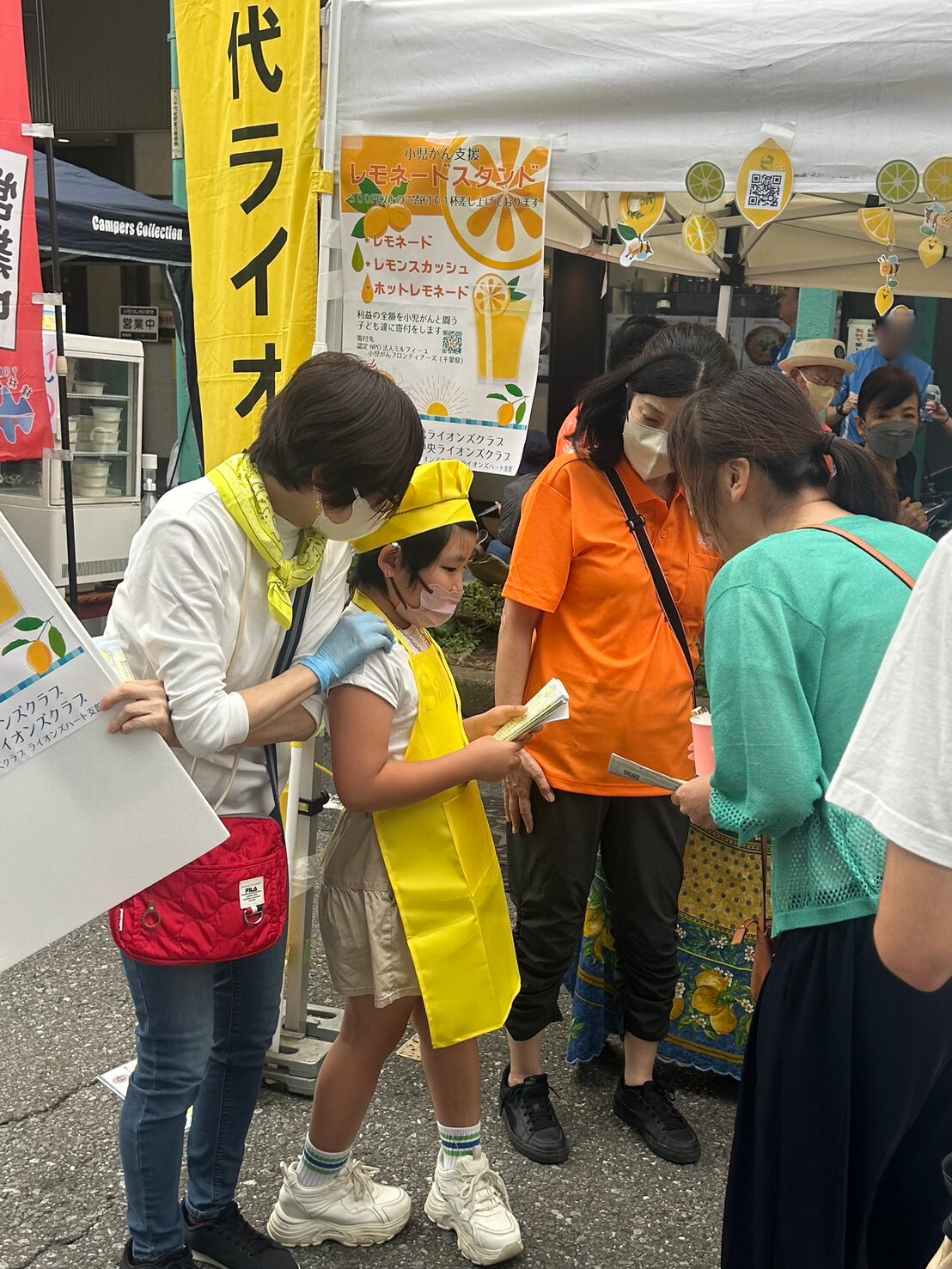 １０月６日　八千代市のお祭りでのレモネードスタンド参加